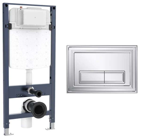 Crosswater Belgravia Frame Set 4 Chrome