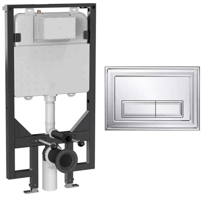 Crosswater Belgravia Frame Set 5 Chrome product image - Image 1