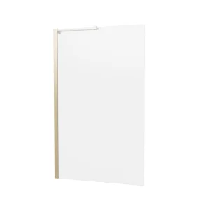 Crosswater 6mm Fixed Bath Screen 900 Brushed Brass