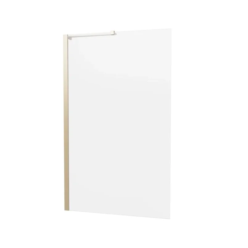 Crosswater 6mm Fixed Bath Screen 900 Brushed Brass product image - Image 1