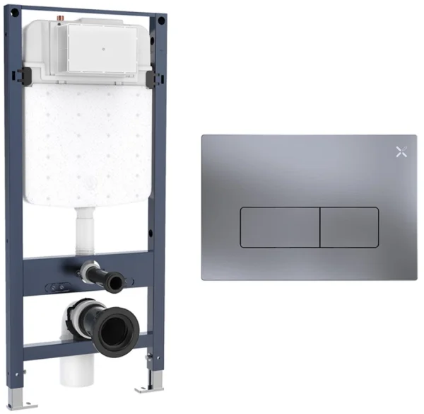 Crosswater Mpro Frame Set 1 Brushed Nickel