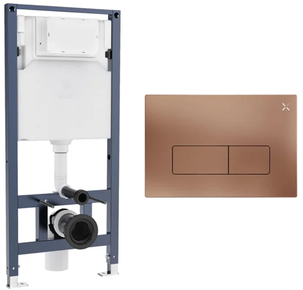 Crosswater Mpro Frame Set 2 Brushed Bronze