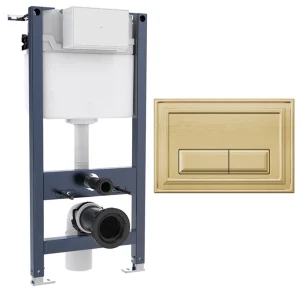 Crosswater Belgravia Frame Set 2 Brushed Brass