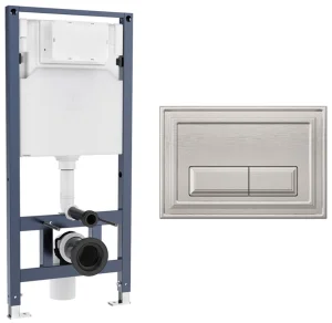 Crosswater Belgravia Frame Set 3 Brushed Nickel