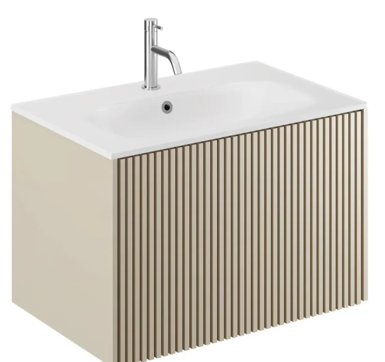 Crosswater Limit Single Drawer Unit 700 Warm Stone product image - Image 1