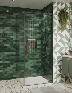 Crosswater Asura 8mm Side Panel for Hinged Door 700 Slate