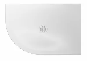 Crosswater Creo Offset Quadrant Shower Tray 800x1200 Lh 25mm White
