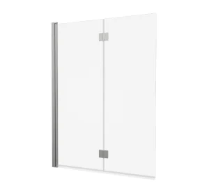 Crosswater Asura Fully Folding Bath Screen Brushed Nickel