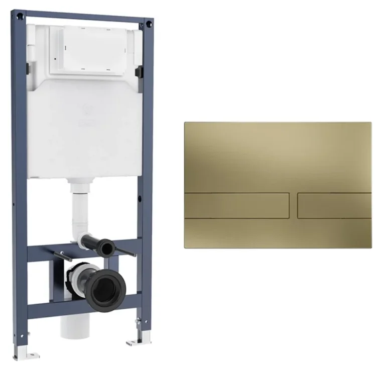 Crosswater Venue Frame Set 5 Brushed Brass product image - Image 1