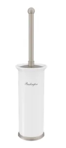 Burlington Freestanding Toilet Brush Holder Brushed Nickel