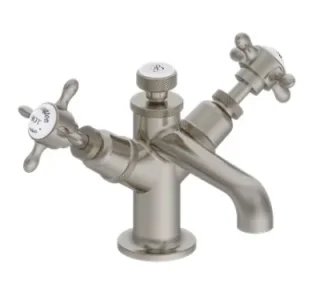 Burlington Guild Basin Mono Deck Mounted No Waste Brushed Nickel product image - Image 1