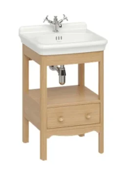 Burlington Guild Floor Standing Vanity 560mm Light Oak product image - Image 1