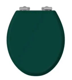 Burlington Guild Soft Close Toilet Seat Matt Green product image - Image 1