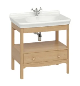 Burlington Guild Floor Standing Vanity 850mm Light Oak