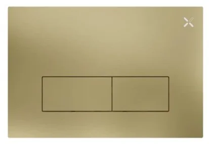 Crosswater Mpro Stainless Steel Flush Plate Brushed Brass product image - Image 1