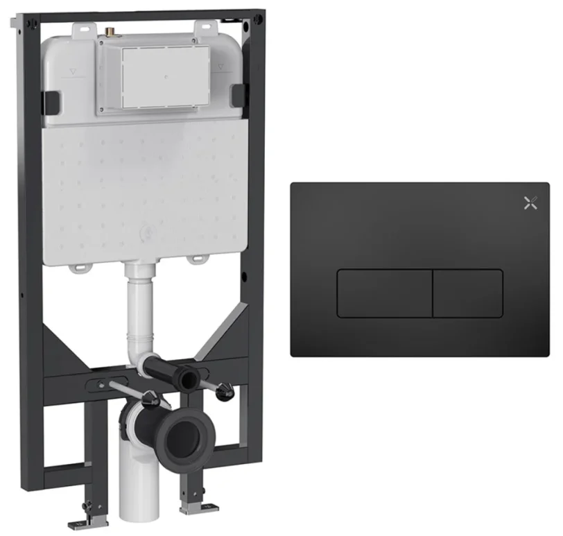 Crosswater Mpro Frame Set 3 Matt Black product image - Image 1