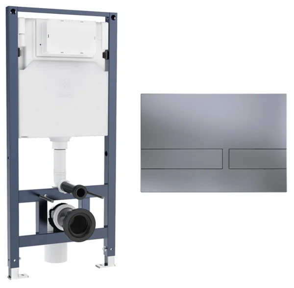 Crosswater Venue Frame Set 5 Brushed Nickel