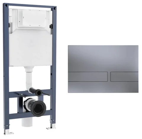 Crosswater Venue Frame Set 5 Brushed Nickel product image - Image 1