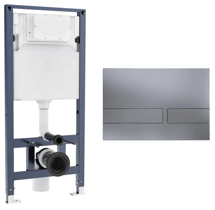 Crosswater Venue Frame Set 5 Brushed Nickel