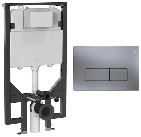 Crosswater Mpro Frame Set 3 Brushed Nickel