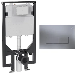 Crosswater Mpro Frame Set 3 Brushed Nickel