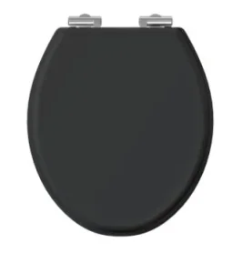 Burlington Guild Soft Close Toilet Seat Matt Black product image - Image 1