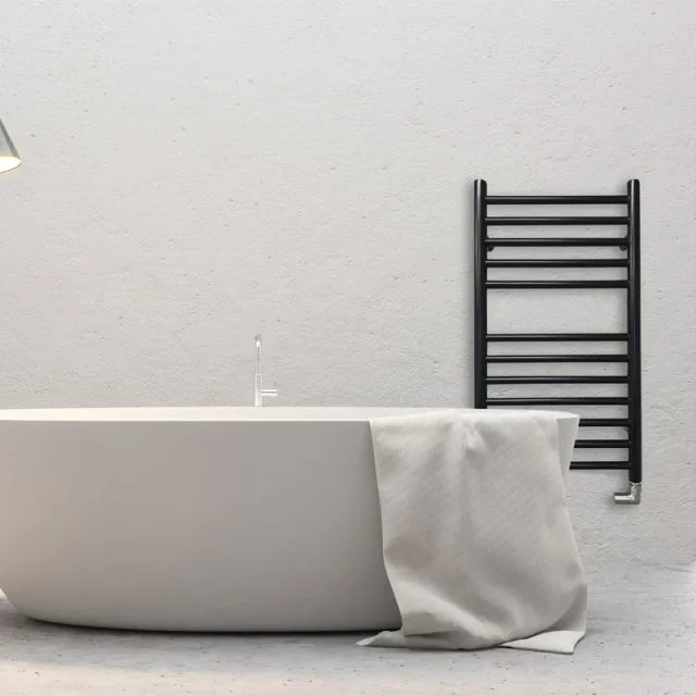 Jis Ouse 400 700 X 400mm Radiator For Electric Heating Black Stainless Steel detail view - Image 2