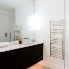 Jis Ashdown 300 1250 X 300mm Radiator For Cylindrical Electric Only Heating Satin Stainless Steel