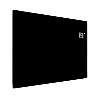 Thermosphere Flat Glass Panel Heater Black 2000w detail view - Image 2
