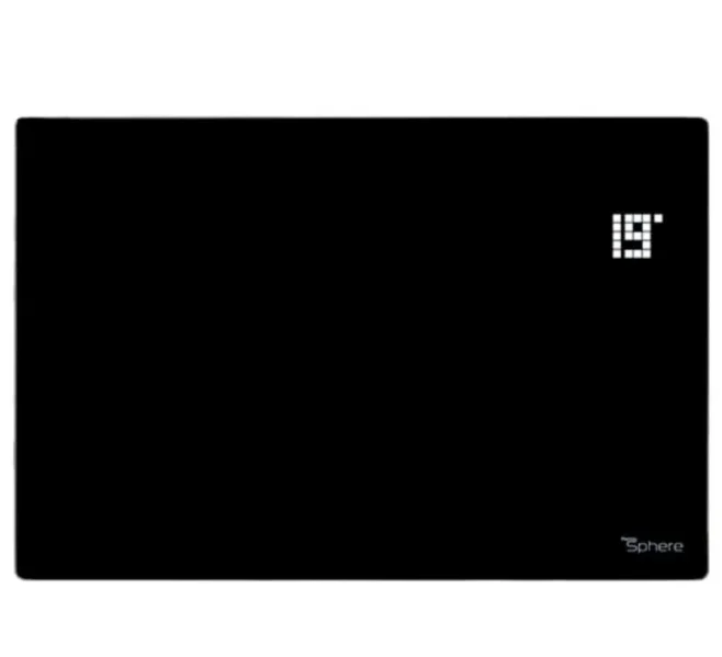 Thermosphere Flat Glass Panel Heater Black 2000w detail view - Image 1