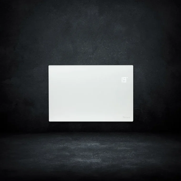 Thermosphere Flat Glass Panel Heater White 2000w detail view - Image 1