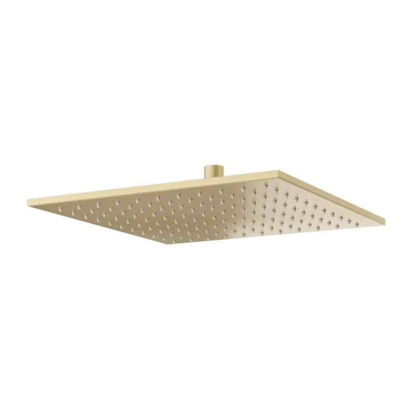 Crosswater Zion Shower Head 200mm Brushed Brass detail view - Image 1