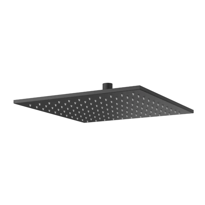 Crosswater Zion Shower Head 300mm Matt Black detail view - Image 1