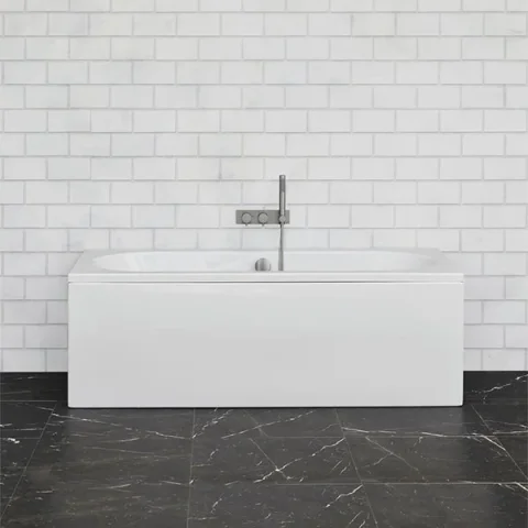 Crosswater Verge Double Ended Acrylic Bath 1700 x 700mm detail view - Image 1
