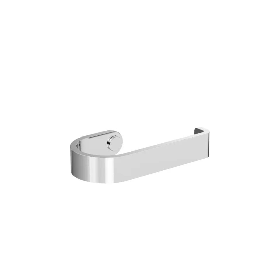 Crosswater Velo Toilet Roll Holder Chrome detail view - Image 1