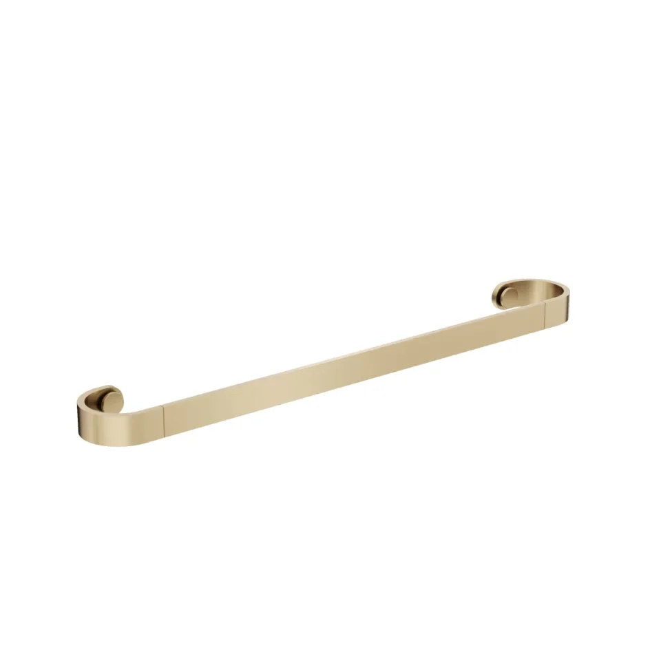 Crosswater Velo Towel Rail 600mm Brushed Brass detail view - Image 1