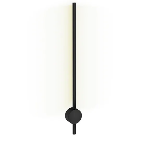 Crosswater Tranquil Pillar Light - Matt Black detail view - Image 1
