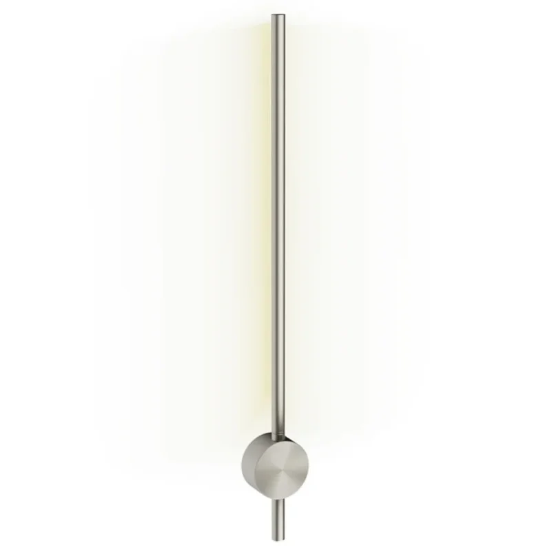 Crosswater Tranquil Pillar Light Brushed Nickel detail view - Image 1
