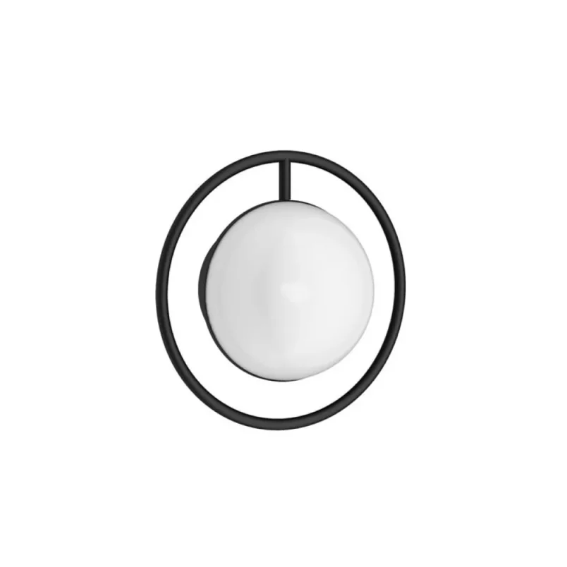 Crosswater Tranquil Wall Light - Matt Black detail view - Image 1