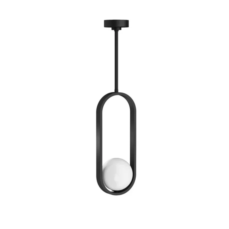 Crosswater Tranquil Pendant Light - Matt Black detail view - Image 1
