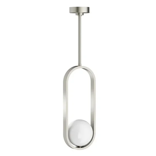 Crosswater Tranquil Pendant Light Brushed Nickel detail view - Image 1