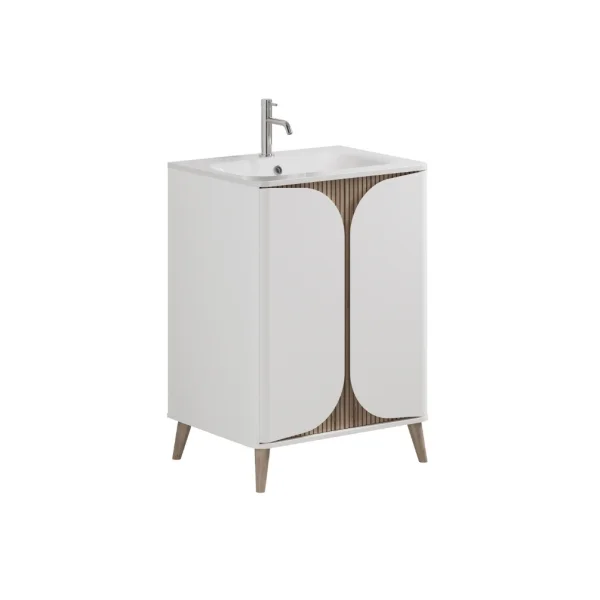 Crosswater Tambour Basin 1TH 600 White