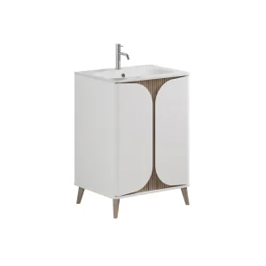 Crosswater Tambour Basin 1TH 600 White