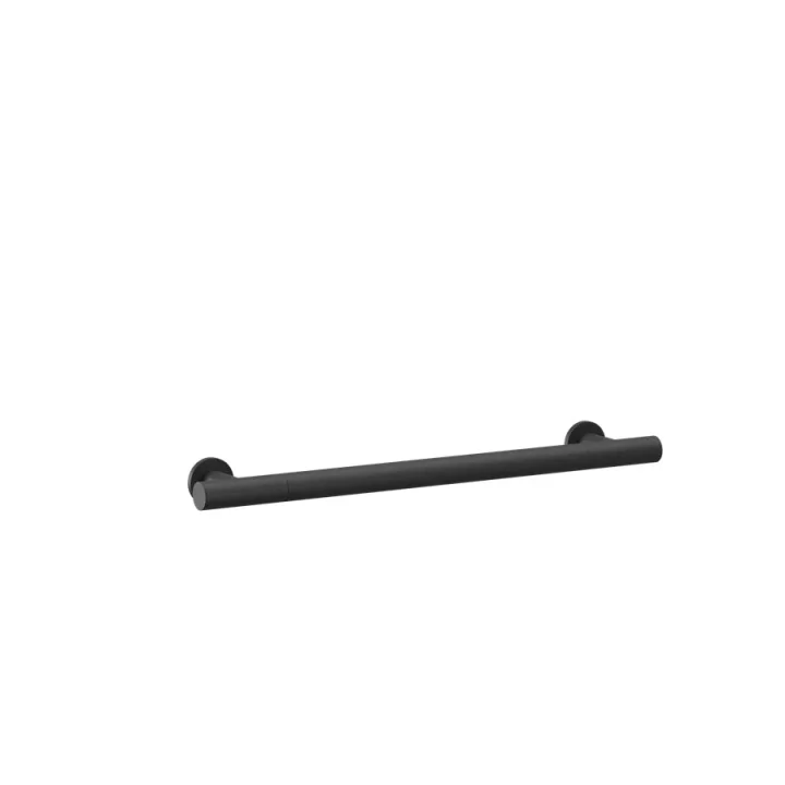 Crosswater Straight Grab Bar 600mm Matt Black detail view - Image 1