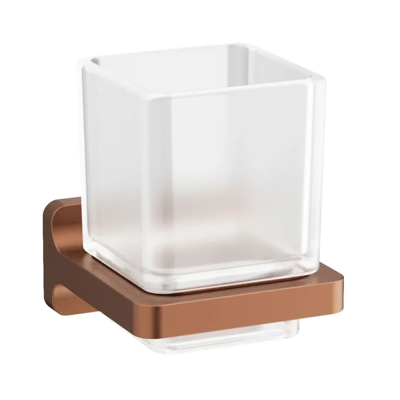 Crosswater Rotar Tumbler Holder Brushed Bronze detail view - Image 1