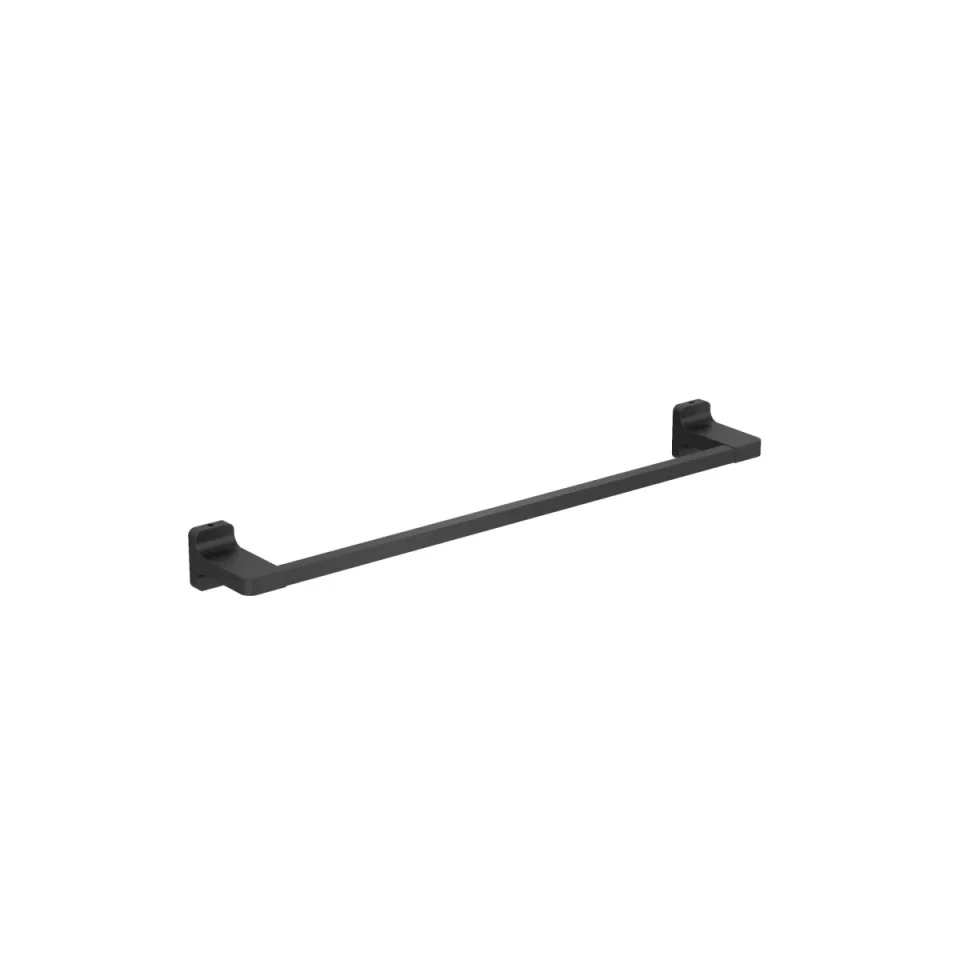 Crosswater Rotar Towel Rail 450mm Matt Black detail view - Image 1