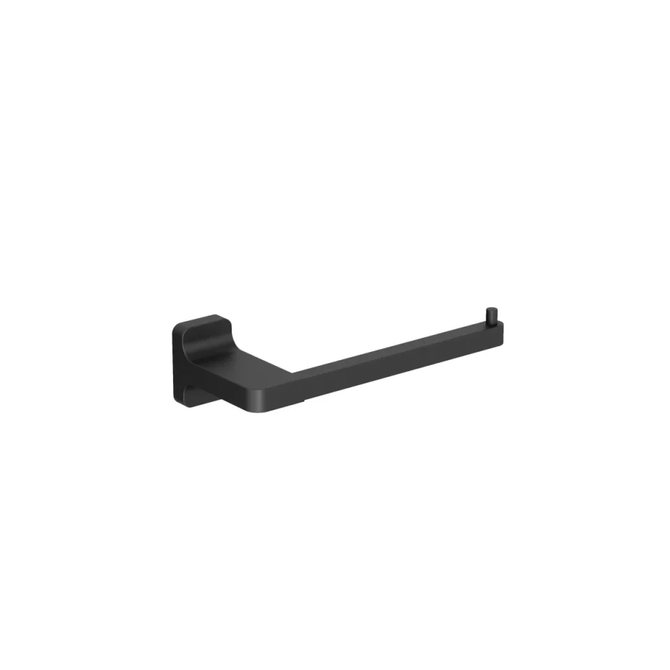 Crosswater Rotar Toilet Roll Holder Matt Black detail view - Image 1