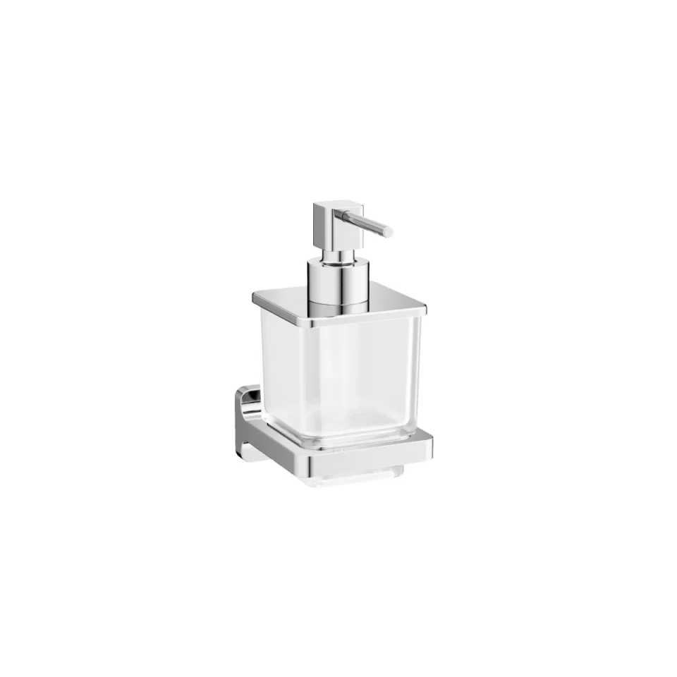 Crosswater Rotar Soap Dispenser Chrome detail view - Image 1