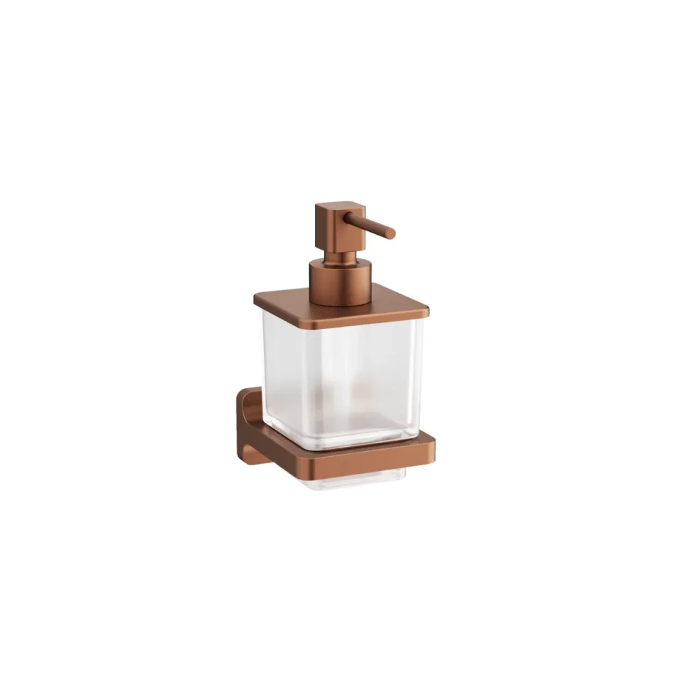 Crosswater Rotar Soap Dispenser Brushed Bronze detail view - Image 1