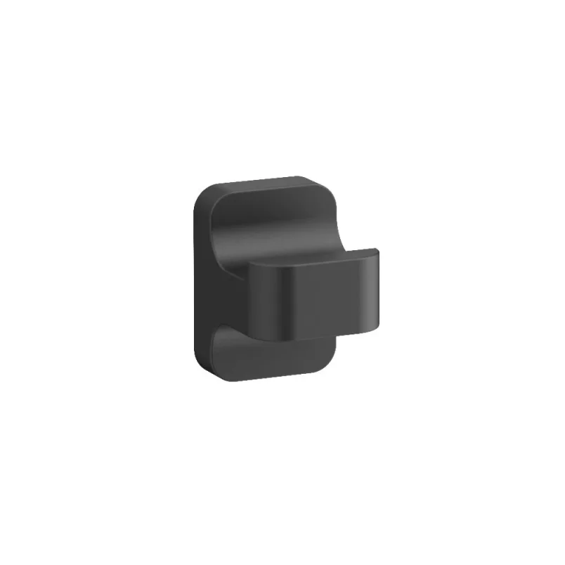 Crosswater Rotar Robe Hook Matt Black detail view - Image 1